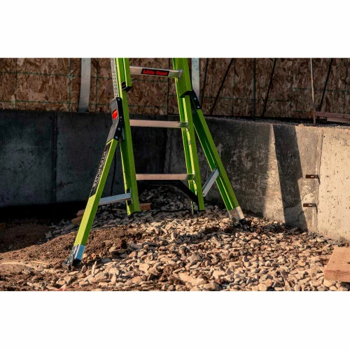 Little Giant 16' HyperLite SumoStance 375 lb. Capacity Type IAA Fiberglass Extension Ladder - 17216 2 Little Giant 16' HyperLite SumoStance 375 lb. Capacity Type IAA Fiberglass Extension Ladder - 17216 - Image 2