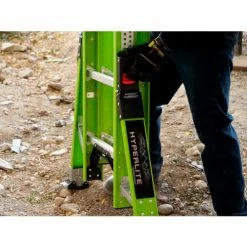 Little Giant 16' HyperLite SumoStance 375 lb. Capacity Type IAA Fiberglass Extension Ladder - 17216 14 Little Giant 16' HyperLite SumoStance 375 lb. Capacity Type IAA Fiberglass Extension Ladder - 17216 -Cheap Janitorial Carts Store HyperLiteSumo Levelers2