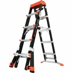 Little Giant® Type 1A Select Step 5'-8' Fiberglass Select Step Ladder - 15130-001 -Cheap Janitorial Carts Store LTT 15130 001 ladder