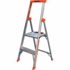 Little Giant® Flip-N-Lite Aluminum Platform Step Ladder - 4' - 15272-001 -Cheap Janitorial Carts Store LTT 15272 001