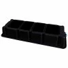US Roto Molding 1 Step Plastic Step Stand Long - Black 66-1/2"W x 26-1/2"D x 10"H - NLST-1 BK