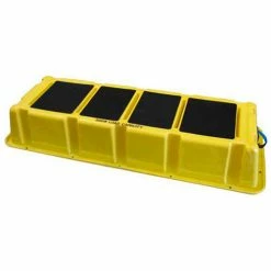 US Roto Molding 1 Step Plastic Step Stand Long - Yellow 66-1/2"W x 26-1/2"D x 10"H - NLST-1 YEL