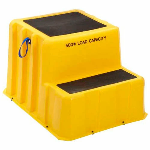 US Roto Molding 2 Step Nestable Plastic Step Stand - Yellow 26"W x 33"D x 20"H - NST-2 YEL 14 US Roto Molding 2 Step Nestable Plastic Step Stand - Yellow 26"W x 33"D x 20"H - NST-2 YEL - Image 14