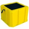 US Roto Molding 1 Step Nestable Plastic Step Stand Tall - Yellow 19-1/2"W x 14"D x 12"H - NTST-1 YEL