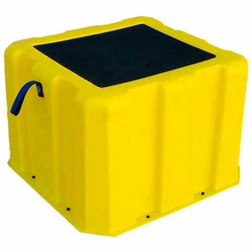 US Roto Molding 1 Step Nestable Plastic Step Stand Tall - Yellow 19-1/2"W x 14"D x 12"H - NTST-1 YEL 1 US Roto Molding 1 Step Nestable Plastic Step Stand Tall - Yellow 19-1/2"W x 14"D x 12"H - NTST-1 YEL