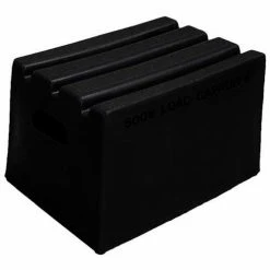 US Roto Molding 1 Step Plastic Step Stand - Black 19-1/2"W x 14"D x 12"H - ST-1 BK