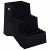 US Roto Molding 3 Step Plastic Step Stand - Black 20"W x 33-1/2"D x 28-1/2"H - ST-3 BK