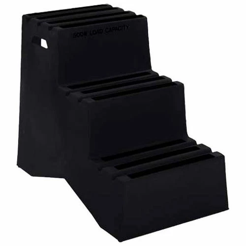 US Roto Molding 3 Step Plastic Step Stand - Black 20"W x 33-1/2"D x 28-1/2"H - ST-3 BK 1 US Roto Molding 3 Step Plastic Step Stand - Black 20"W x 33-1/2"D x 28-1/2"H - ST-3 BK