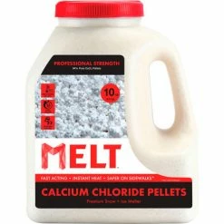 Snow Joe MELT 10 Lb. Jug Calcium Chloride Ice Melt Pellets - MELT10CCP-J Professional Strength