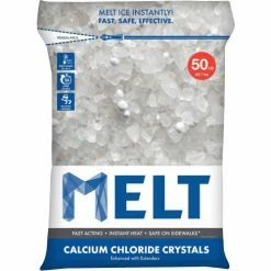 Snow Joe MELT 50 Lb. Bag Calcium Chloride Crystals Ice Melter - MELT50CC -Cheap Janitorial Carts Store SN2 MELT50CC