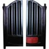 Rubbermaid® Doors With Latch for Mega Brute Waste Collector, Black - FG9W71L6BLA