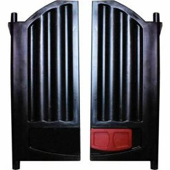Rubbermaid® Doors With Latch for Mega Brute Waste Collector, Black - FG9W71L6BLA