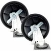 Rubbermaid® 8" Swivel, Quiet Casters for Rubbermaid® Full Size Cleaning Carts - 2/Pkg