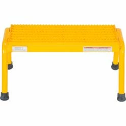 Vestil Aluminum Yellow Step Stand - 1 Step Welded - SSA-1-Y -Cheap Janitorial Carts Store SSA 1 Y C