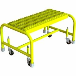 Tri-Arc Tri Arc 1 Step Mobile Steel Step Stool W/ 24" Serrated Tread - WLSR001242-Y