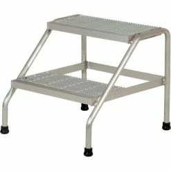 Vestil Aluminum Step Stand - 2 Step - SSA-2-KD