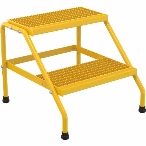Vestil Aluminum Yellow Step Stand - 2 Step - SSA-2-KD-Y 4 Vestil Aluminum Yellow Step Stand - 2 Step - SSA-2-KD-Y - Image 4