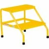Vestil Aluminum Yellow Wide Step Stand - 2 Step Welded - SSA-2W-Y