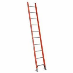 Werner 10' Type 1A Fiberglass D-Rung Straight Ladder D6210-1