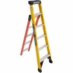 Werner Fiberglass Leansafe X3 Dual Purpose Leaning Ladder - LDP7306 -Cheap Janitorial Carts Store WER LDP7306